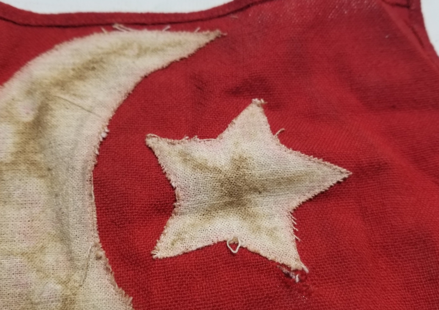 OSMANLI DÖNEMİ ÇOK NADİR GÖĞÜS BAYRAĞI