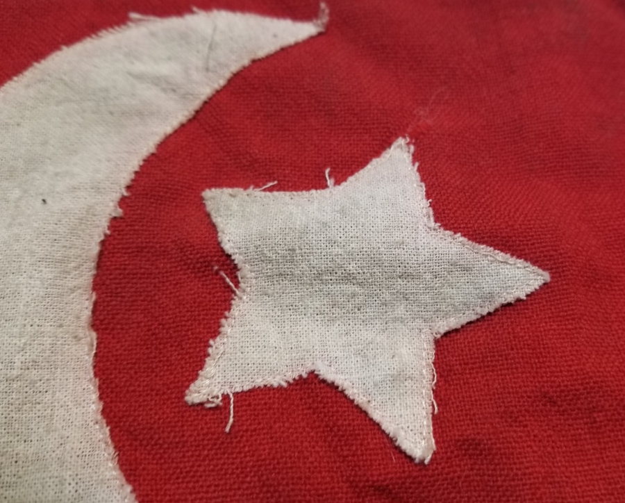 OSMANLI DÖNEMİ ÇOK NADİR GÖĞÜS BAYRAĞI