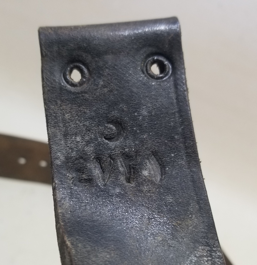 1. DÜNYA SAVAŞI DÖNEMİ ÜZERİ OSMANLICA YAZILI SUBAY KEMERİ