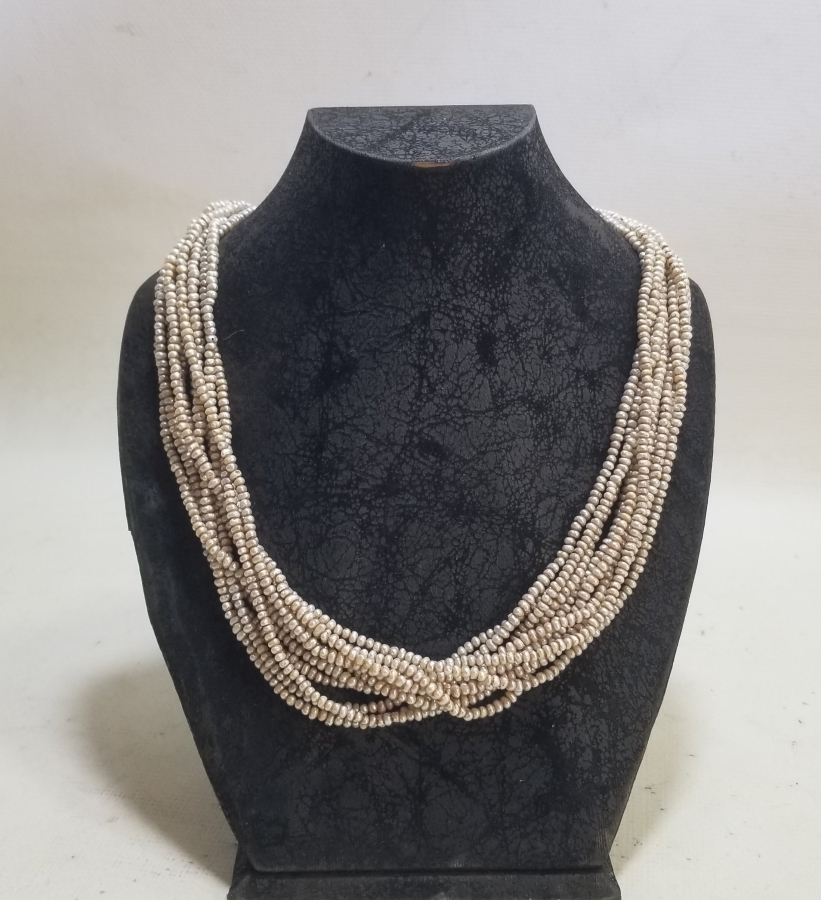 OSMANLI DÖNEMİ BÜYÜK BOY TAM TUR İNCİ GERDANLIK