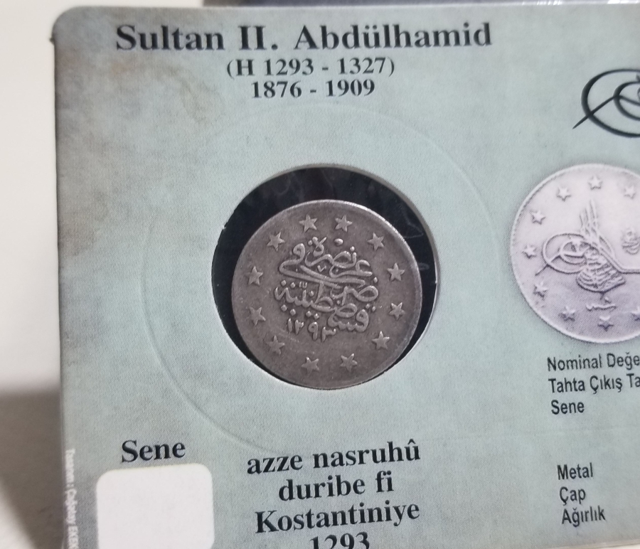 SULTAN ABDÜLHAMİD DÖNEMİ GÜMÜŞ 2 KURUŞ MECİDİYE