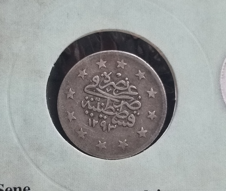 SULTAN ABDÜLHAMİD DÖNEMİ GÜMÜŞ 2 KURUŞ MECİDİYE