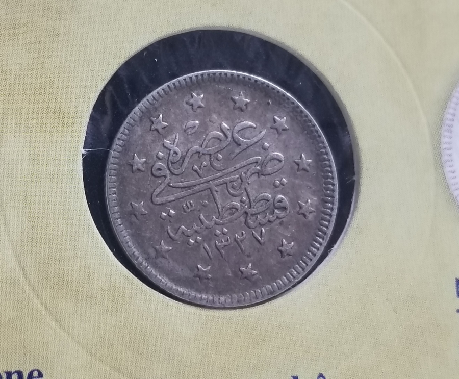 SULTAN MEHMET REŞAT HAN DÖNEMİ GÜMÜŞ 2 KURUŞ MECİDİYE