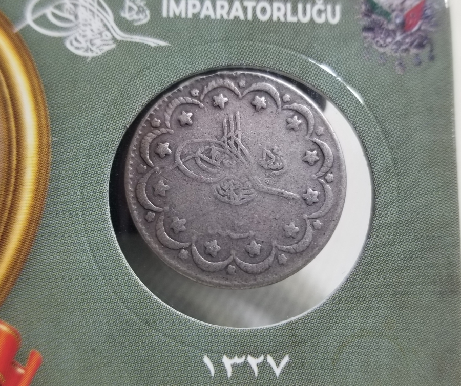 SULTAN MEHMET REŞAT HAN DÖNEMİ GÜMÜŞ 5 KURUŞ MECİDİYE