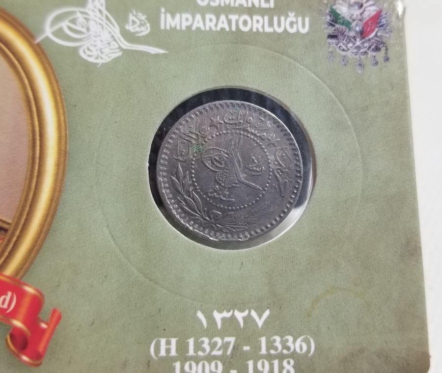 MEHMED REŞAD HAN DÖNEMİ KAPAMASINDA NİKEL 10 PARA