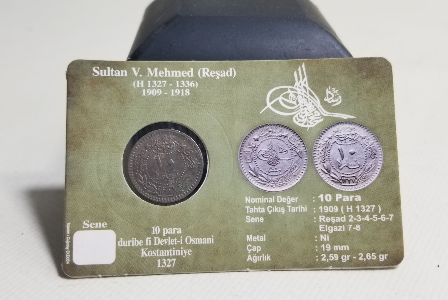 MEHMED REŞAD HAN DÖNEMİ KAPAMASINDA NİKEL 10 PARA