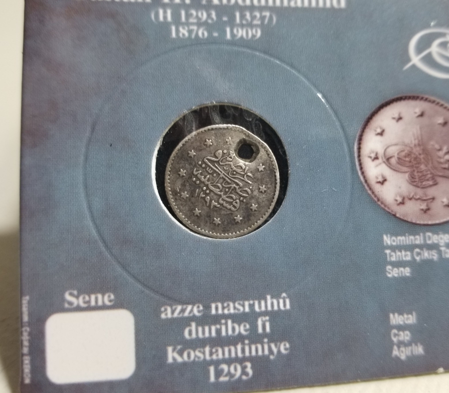 SULTAN ABDÜLHAMİD DÖNEMİ GÜMÜŞ 1 KURUŞ MECİDİYE