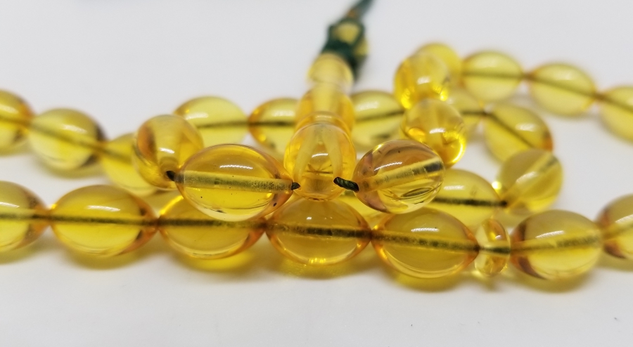 ÖZEL YAPIM DAMLA KEHRİBAR TESPİH