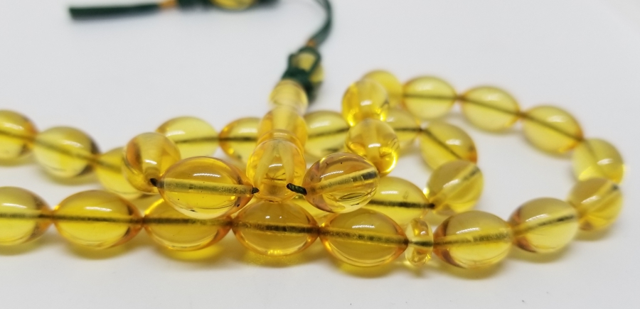 ÖZEL YAPIM DAMLA KEHRİBAR TESPİH