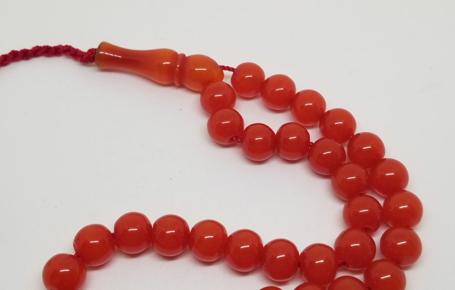 ÇUBUK MALZEMEDEN YAPILMIŞ ANTİKA 33LÜ KATALİN TESPİH