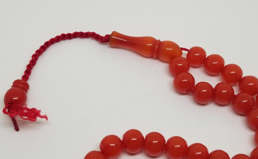 ÇUBUK MALZEMEDEN YAPILMIŞ ANTİKA 33LÜ KATALİN TESPİH