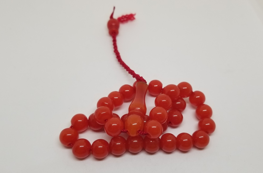 ÇUBUK MALZEMEDEN YAPILMIŞ ANTİKA 33LÜ KATALİN TESPİH