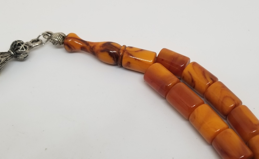 ÇUBUK MALZEMEDEN YAPILMIŞ ÇEKOSLAVAK KATALİN TESPİH