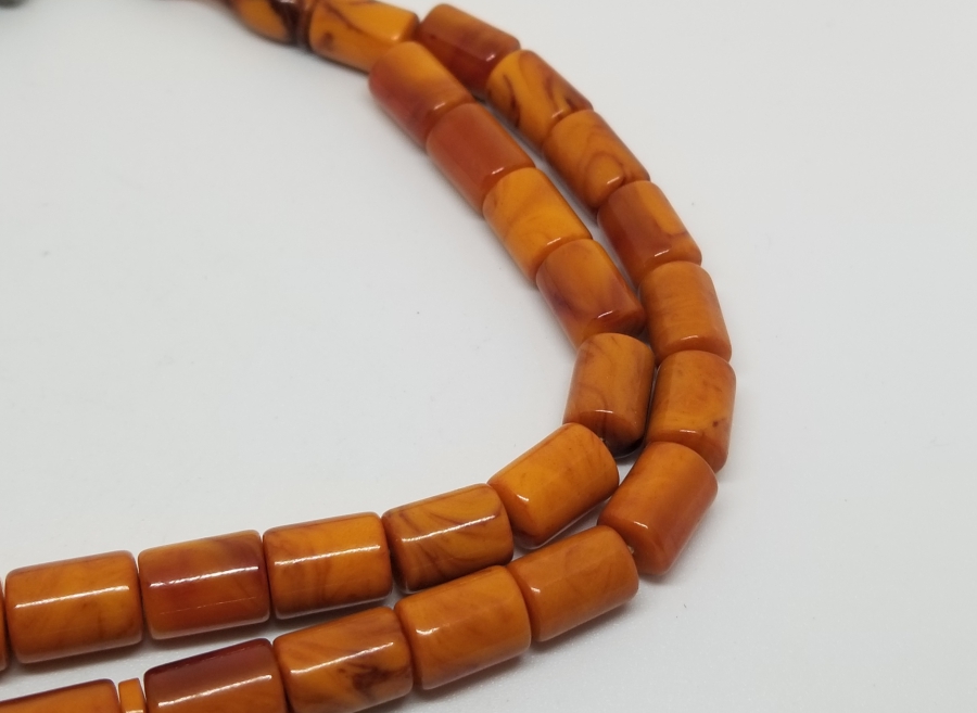 ÇUBUK MALZEMEDEN YAPILMIŞ ÇEKOSLAVAK KATALİN TESPİH