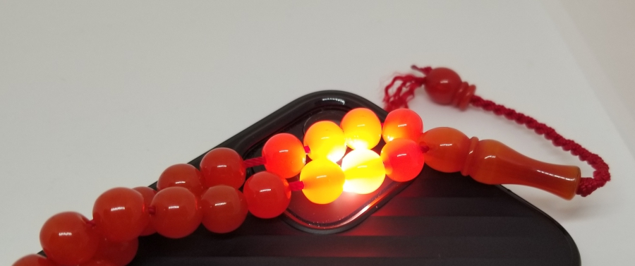 ÇUBUK MALZEMEDEN YAPILMIŞ ÇEKOSLAVAK KATALİN TESPİH