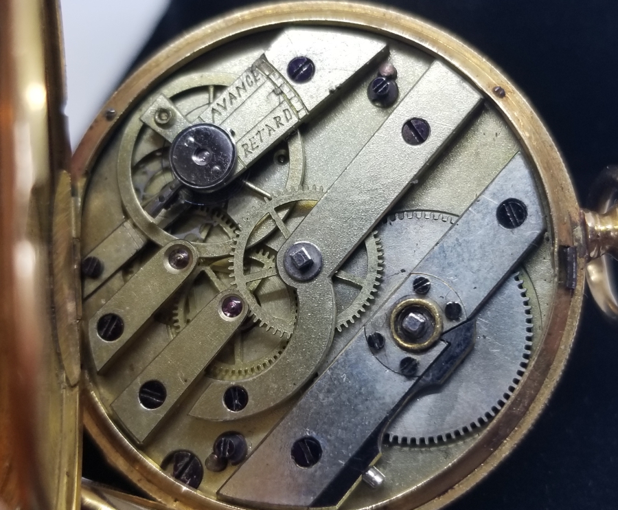 OSMANLI DÖNEMİ MİNE İŞÇİLİKLİ ELMASLI ALTIN CEP SAATİ