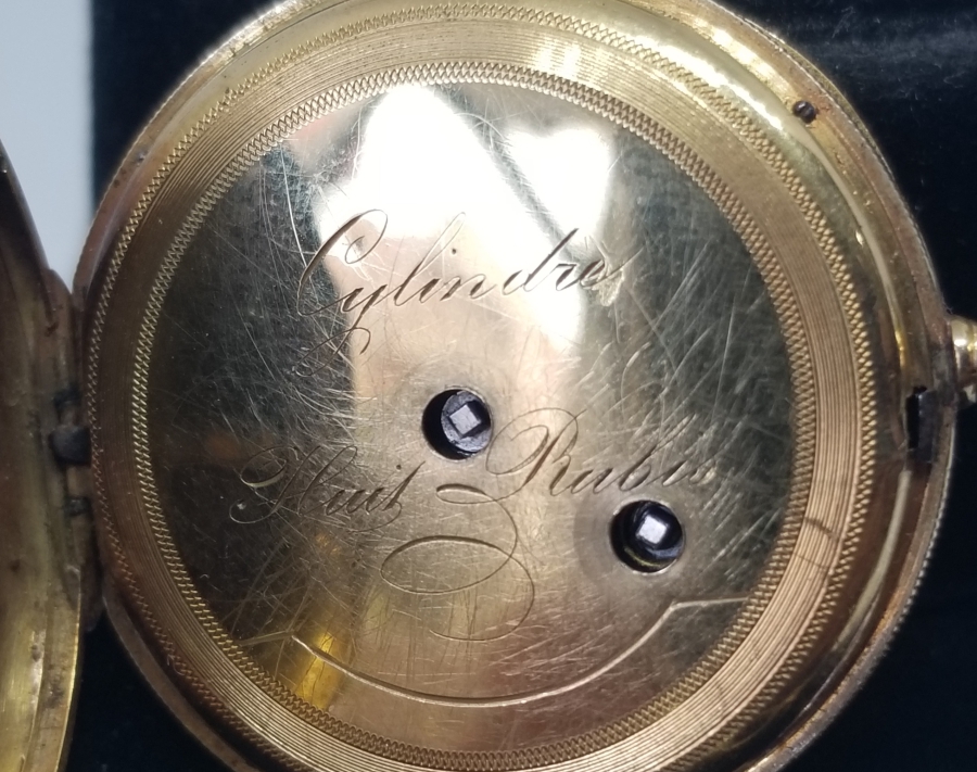 OSMANLI DÖNEMİ MİNE İŞÇİLİKLİ ELMASLI ALTIN CEP SAATİ