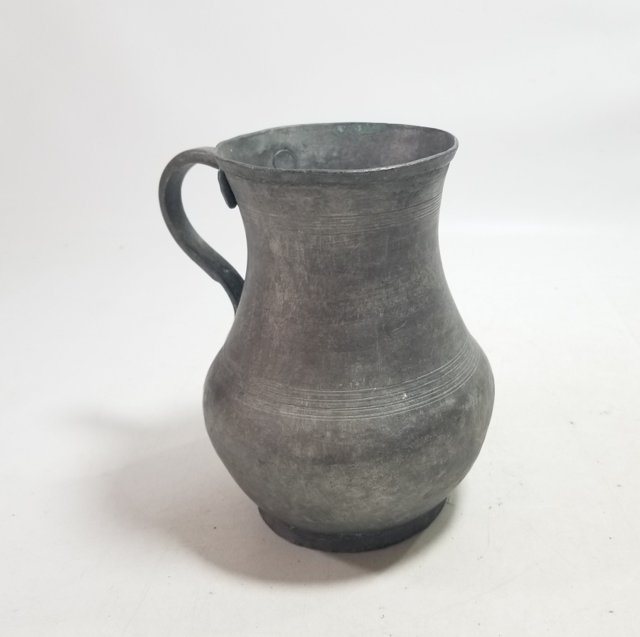 ÜZERİ RUMCA YAZILI OSMANLI DÖNEMİ USTA DAMGALI BAKIR DALDIRMA