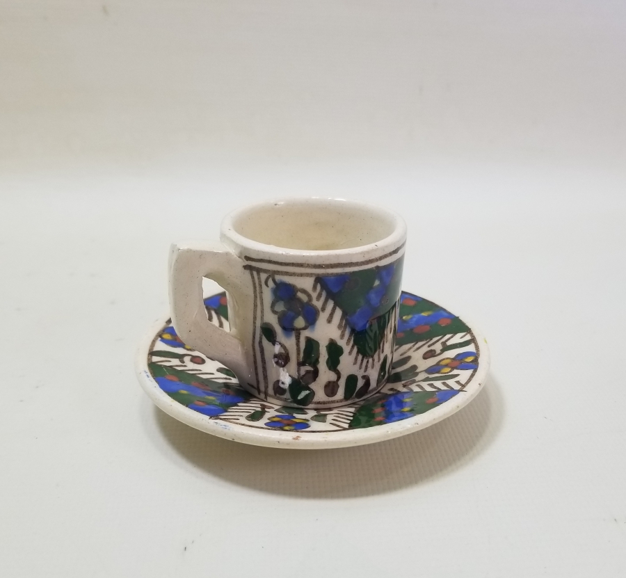 OSMANLI DÖNEMİ NADİR RENKTE KÜTAHYA KAHVE FİNCANI