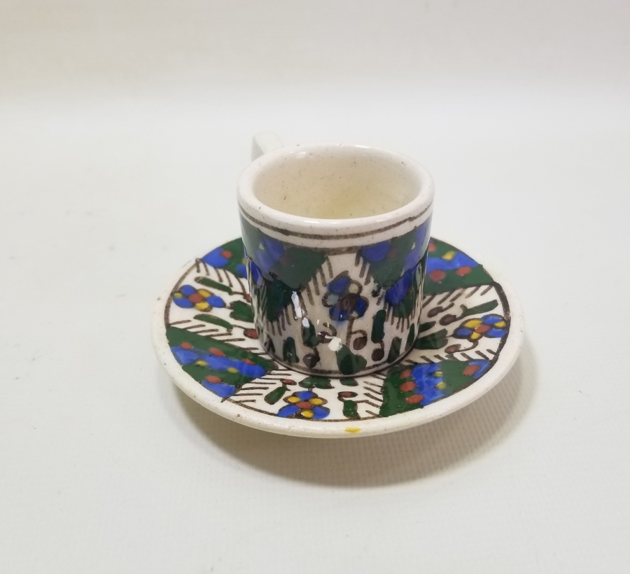 OSMANLI DÖNEMİ NADİR RENKTE KÜTAHYA KAHVE FİNCANI