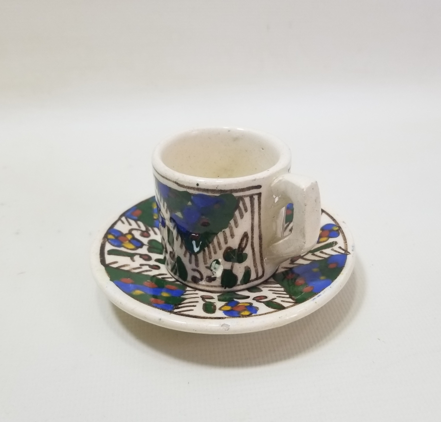 OSMANLI DÖNEMİ NADİR RENKTE KÜTAHYA KAHVE FİNCANI