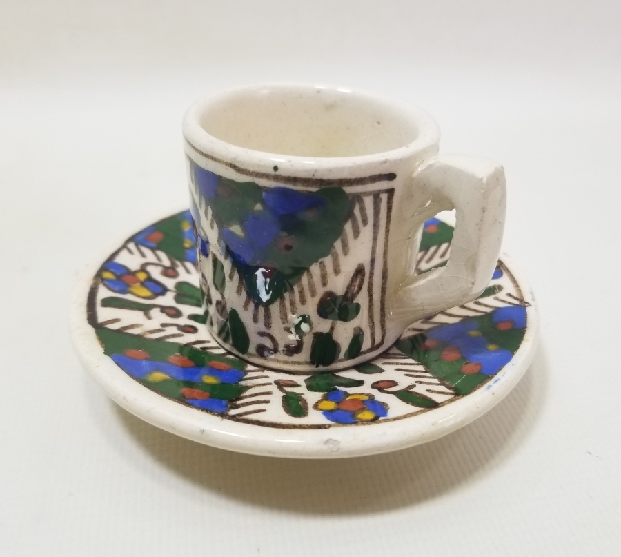 OSMANLI DÖNEMİ NADİR RENKTE KÜTAHYA KAHVE FİNCANI