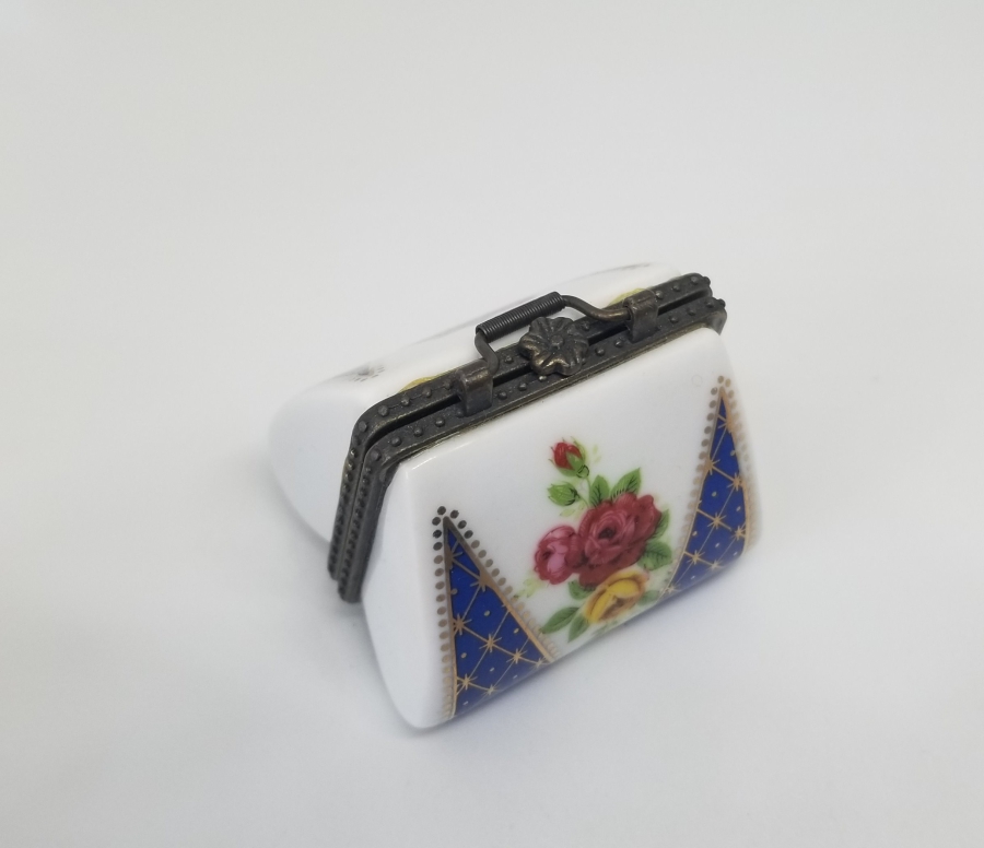 EL BOYAMA ANTİKA PORSELEN LİMOGES CÜZDAN