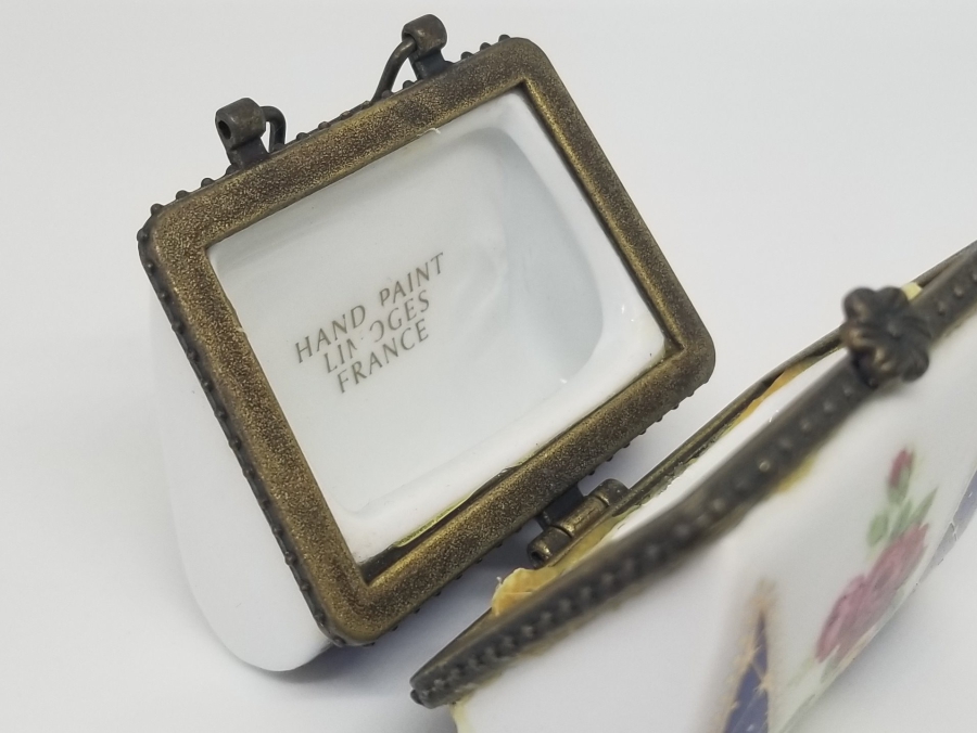 EL BOYAMA ANTİKA PORSELEN LİMOGES CÜZDAN