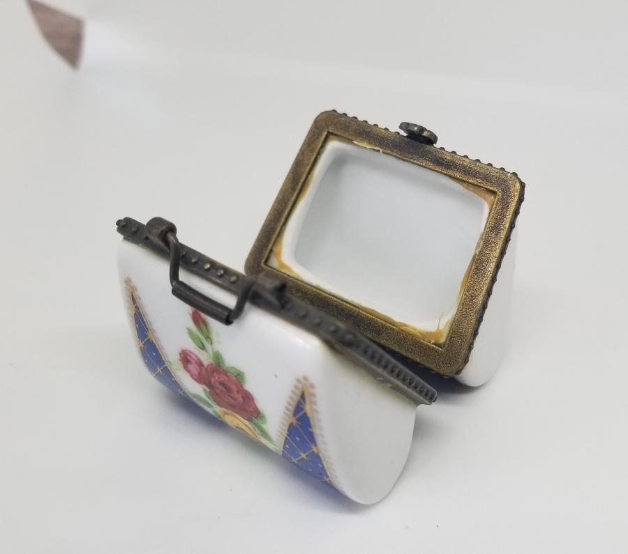 EL BOYAMA ANTİKA PORSELEN LİMOGES CÜZDAN