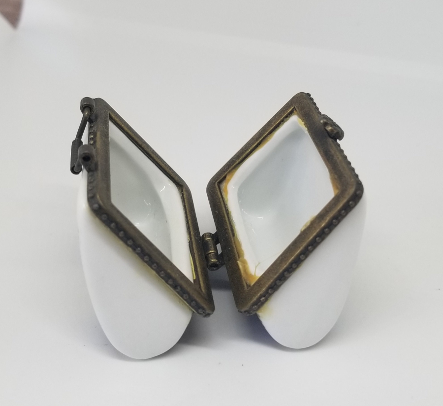 EL BOYAMA ANTİKA PORSELEN LİMOGES CÜZDAN