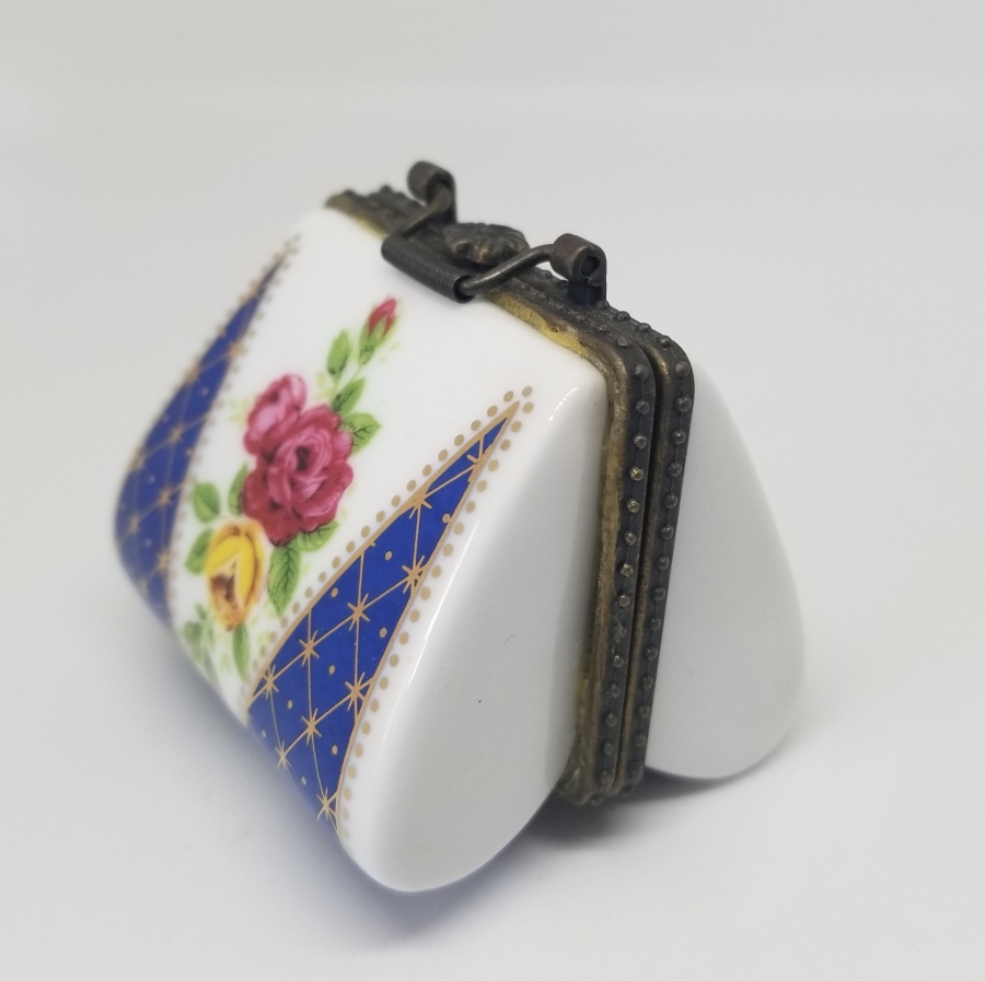 EL BOYAMA ANTİKA PORSELEN LİMOGES CÜZDAN