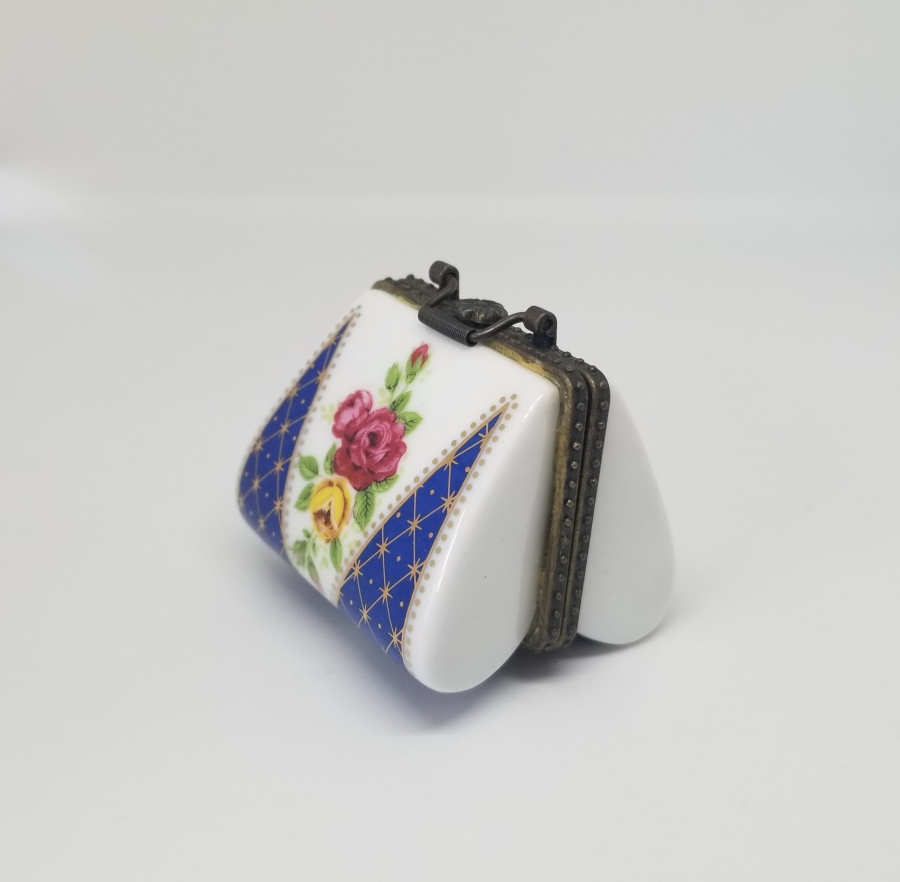 EL BOYAMA ANTİKA PORSELEN LİMOGES CÜZDAN