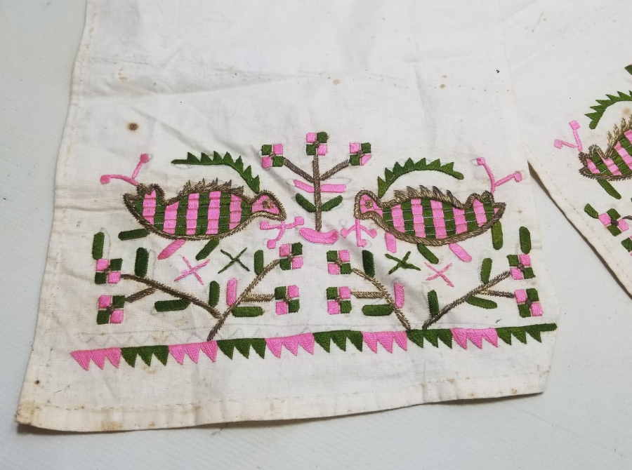 ÜZERİ HAYAT AĞAÇLI VE ÇİFTE KUMRU MOTİFLİ OSMANLI DÖNEMİ NADİR GELİN UÇKURLUĞU