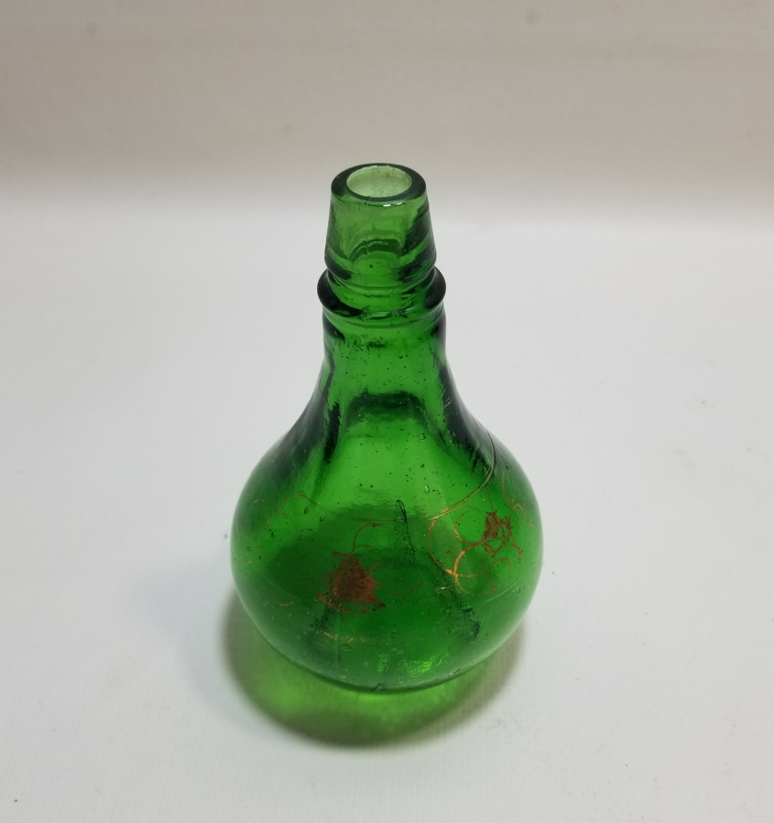 ÜZERİ ALTIN VARAKLI OSMANLI DÖNEMİ KOKU - PARFÜM ŞİŞESİ