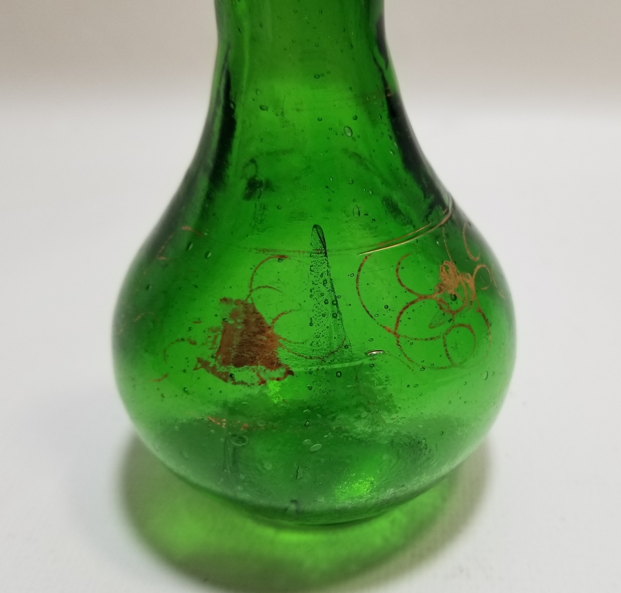 ÜZERİ ALTIN VARAKLI OSMANLI DÖNEMİ KOKU - PARFÜM ŞİŞESİ