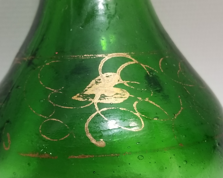 ÜZERİ ALTIN VARAKLI OSMANLI DÖNEMİ KOKU - PARFÜM ŞİŞESİ