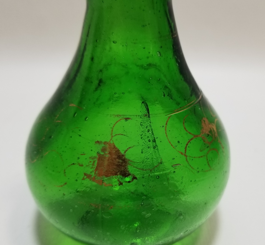 ÜZERİ ALTIN VARAKLI OSMANLI DÖNEMİ KOKU - PARFÜM ŞİŞESİ