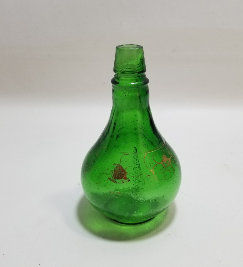 ÜZERİ ALTIN VARAKLI OSMANLI DÖNEMİ KOKU - PARFÜM ŞİŞESİ