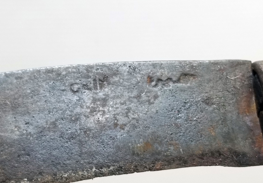 OSMANLI DÖNEMİ EL YAPIMI ÜZERİ OSMANLICA YAZILI BAĞ BIÇAĞI - AŞI BIÇAĞI