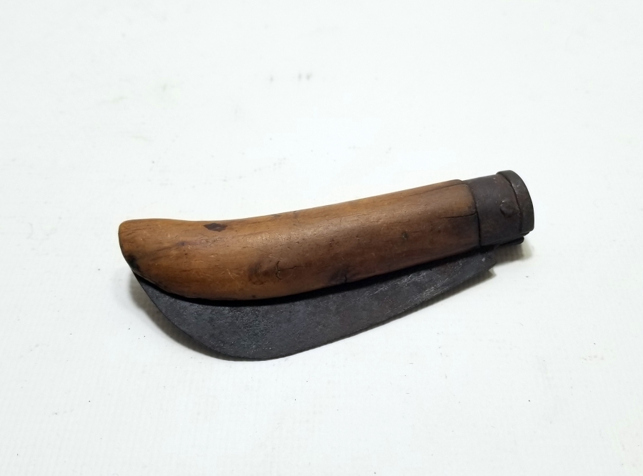 OSMANLI DÖNEMİ EL YAPIMI ÜZERİ OSMANLICA YAZILI BAĞ BIÇAĞI - AŞI BIÇAĞI