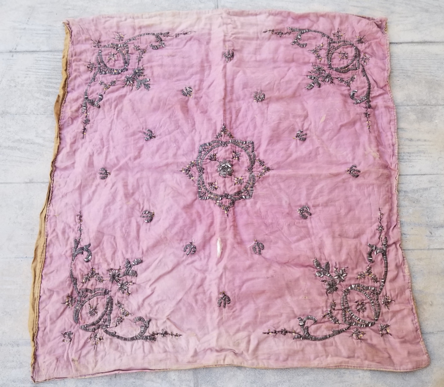 OSMANLI DÖNEMİ SIRMA İŞÇİLİKLİ GELİN BOHÇASI