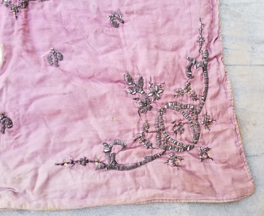 OSMANLI DÖNEMİ SIRMA İŞÇİLİKLİ GELİN BOHÇASI