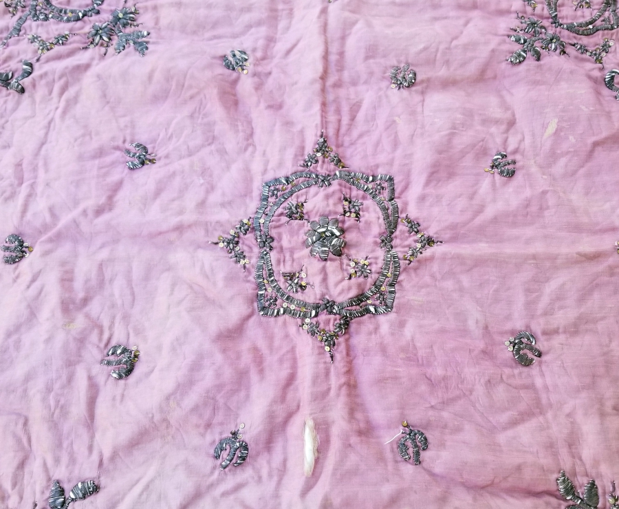 OSMANLI DÖNEMİ SIRMA İŞÇİLİKLİ GELİN BOHÇASI