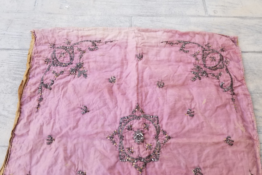 OSMANLI DÖNEMİ SIRMA İŞÇİLİKLİ GELİN BOHÇASI