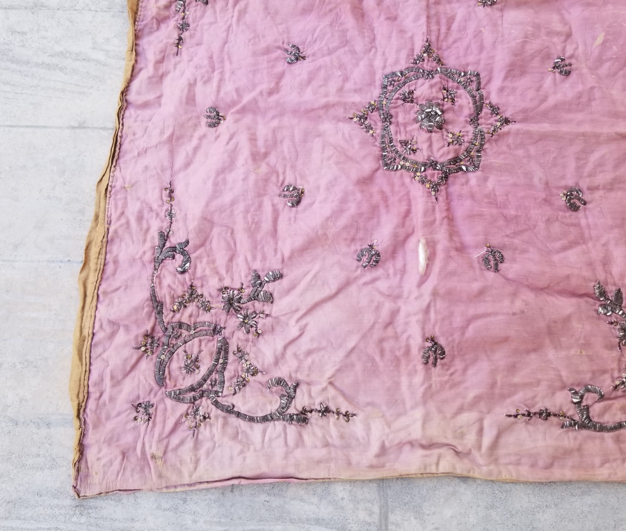 OSMANLI DÖNEMİ SIRMA İŞÇİLİKLİ GELİN BOHÇASI