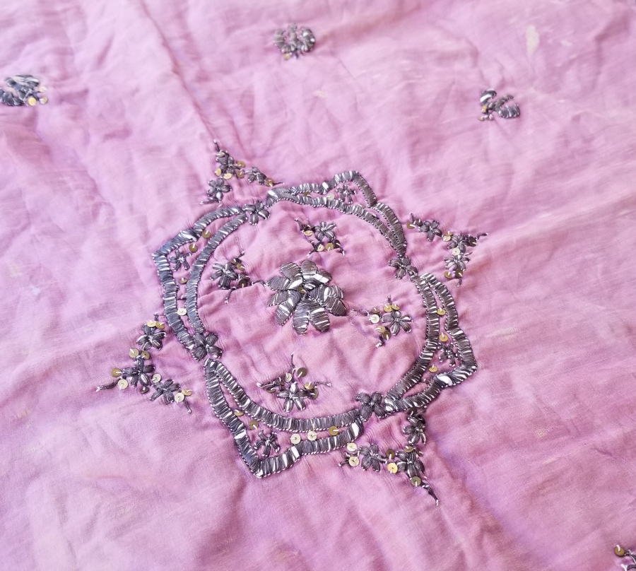 OSMANLI DÖNEMİ SIRMA İŞÇİLİKLİ GELİN BOHÇASI