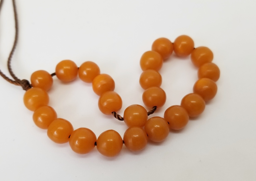 OSMANLI DÖNEMİ DAMLA KEHRİBAR TESPİH HABBELERİ