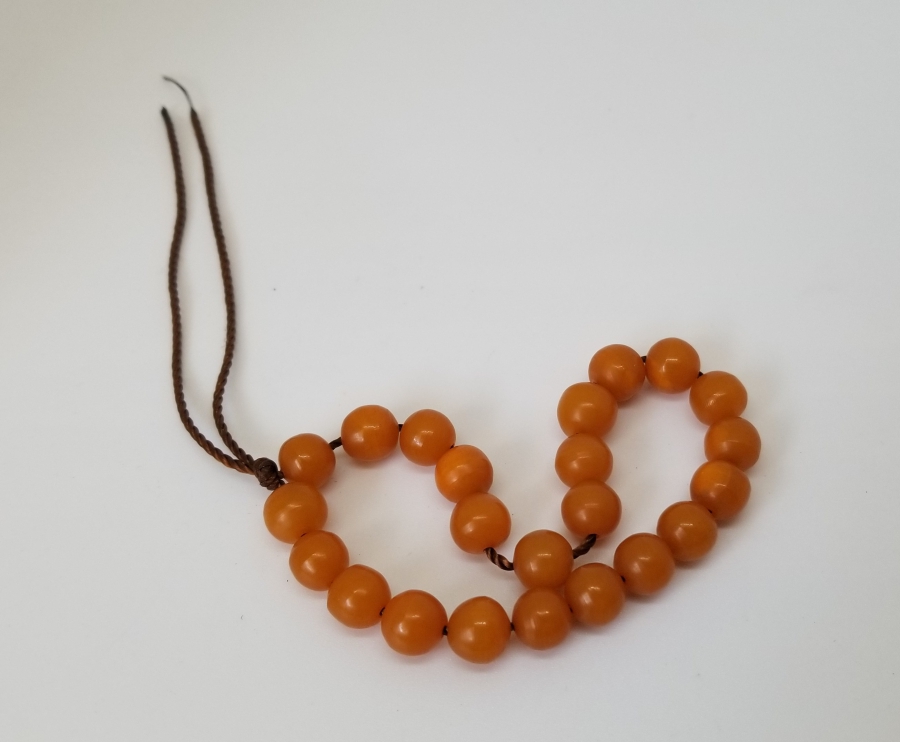 OSMANLI DÖNEMİ DAMLA KEHRİBAR TESPİH HABBELERİ