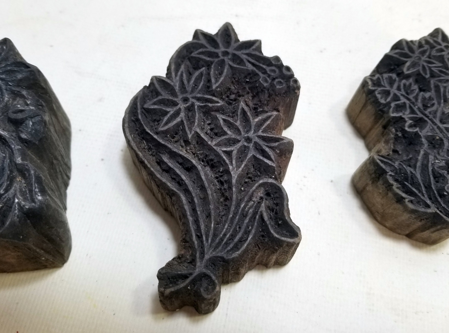 OSMANLI DÖNEMİ EL OYMA İŞÇİLİKLİ AHŞAP BASKI KALIBI LOTU