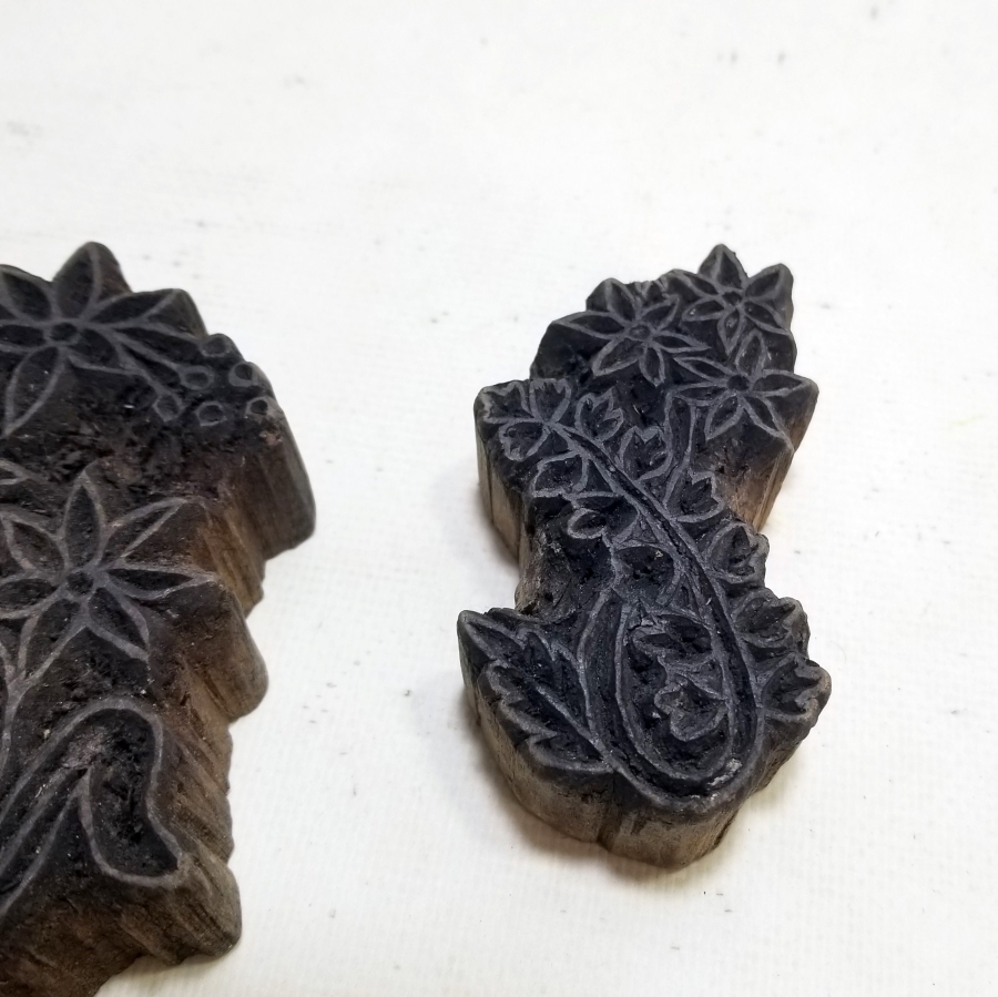 OSMANLI DÖNEMİ EL OYMA İŞÇİLİKLİ AHŞAP BASKI KALIBI LOTU